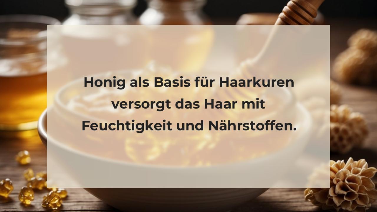 Honig als Basis für Haarkuren versorgt das Haar mit Feuchtigkeit und Nährstoffen.